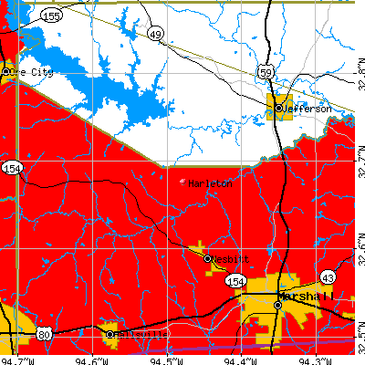 Harleton map