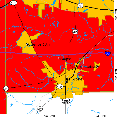 Sabine map