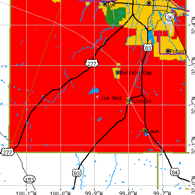 Jim Ned map