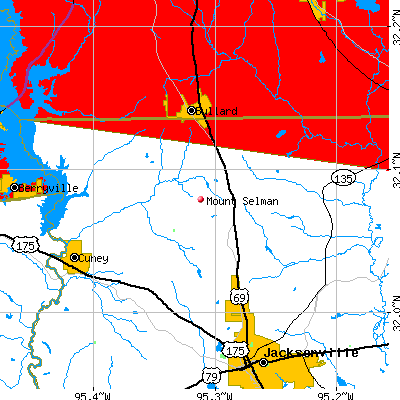 Mount Selman map