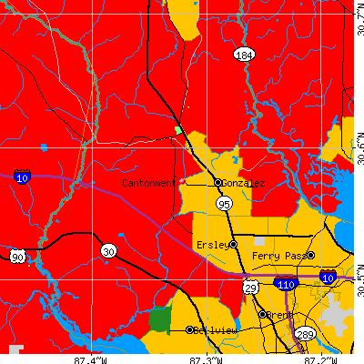 Cantonment map