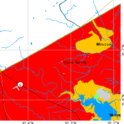 China Spring map