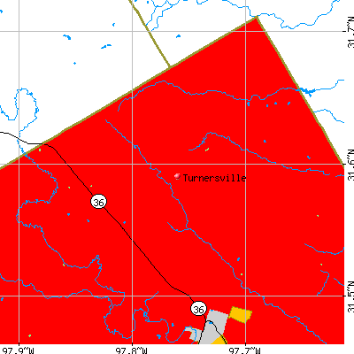 Turnersville map
