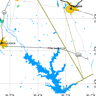 Personville map