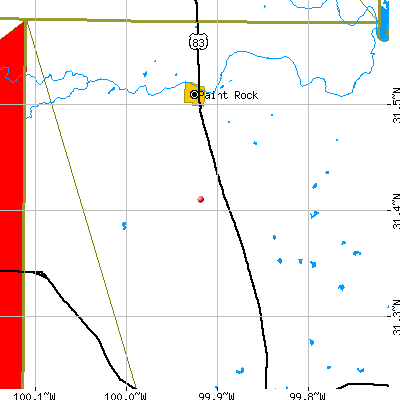 Eola-Paint Rock map