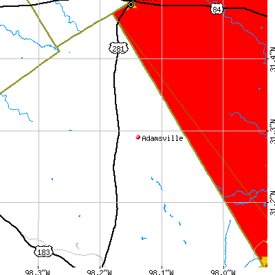 Adamsville map