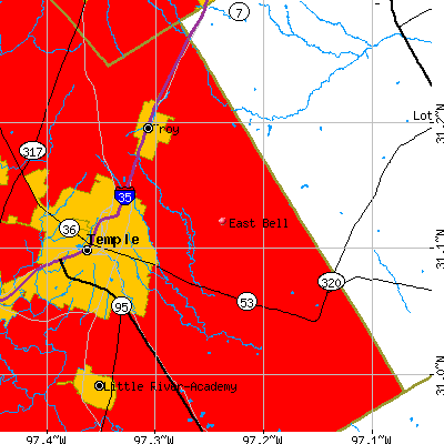 East Bell map