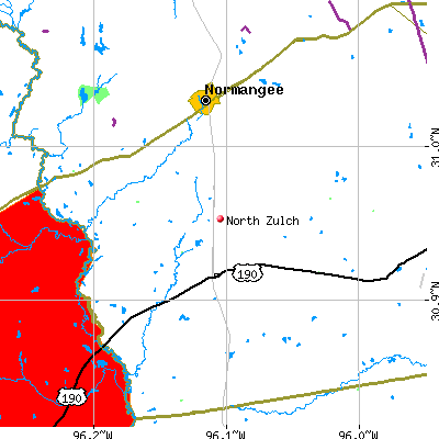 North Zulch map