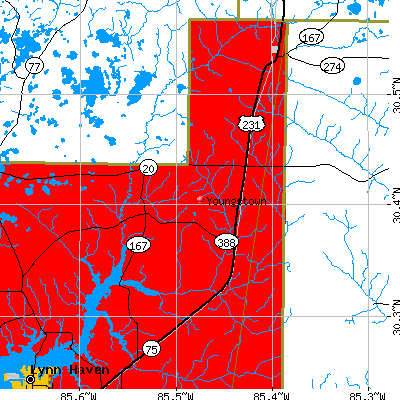 Youngstown map