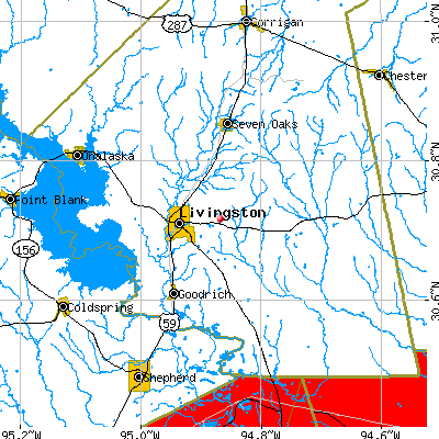 Livingston-New Willard map
