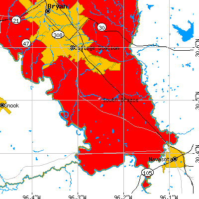 South Brazos map