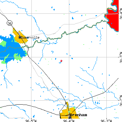 Gay Hill-Independence map