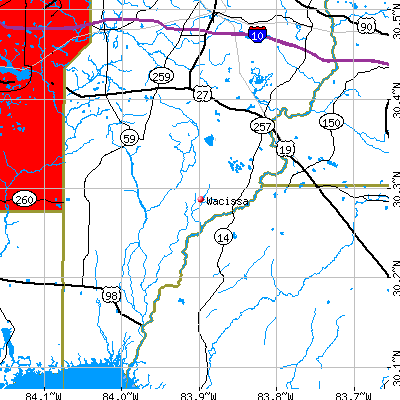 Wacissa map