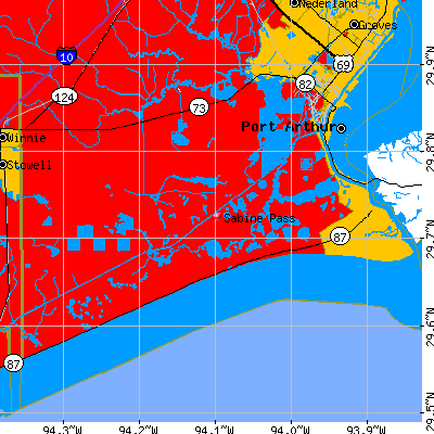 Sabine Pass map