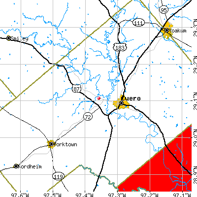 Westhoff-Arneckville map