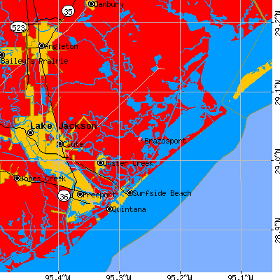 Brazosport map