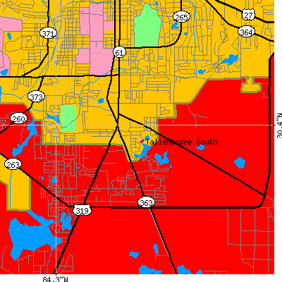 Tallahassee South map