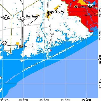 Matagorda-Sargent map