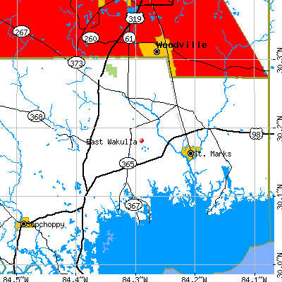 East Wakulla map