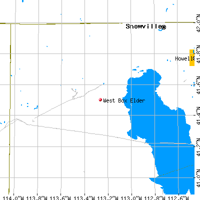 West Box Elder map