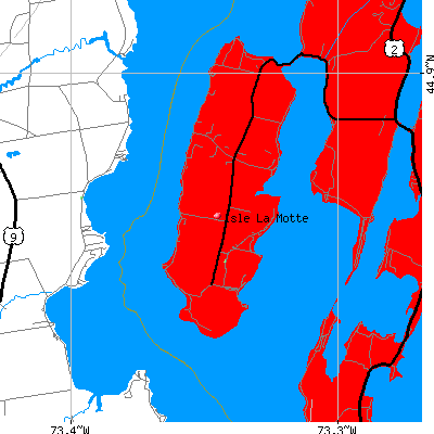 Isle La Motte map