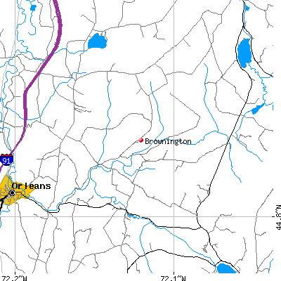 Brownington map