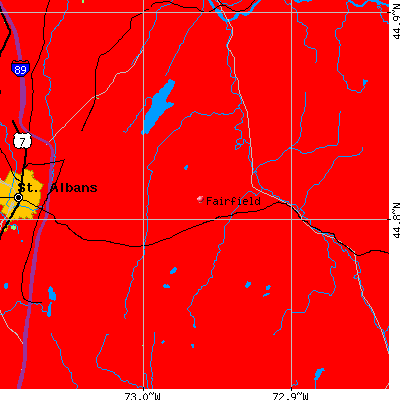 Fairfield map