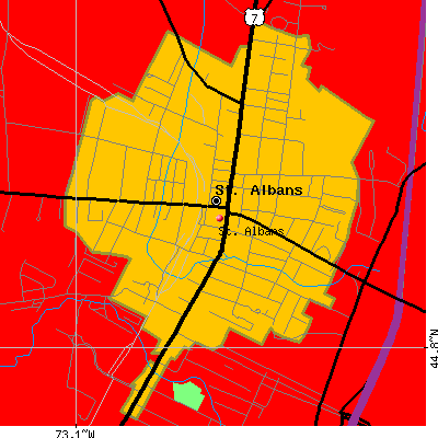St. Albans map