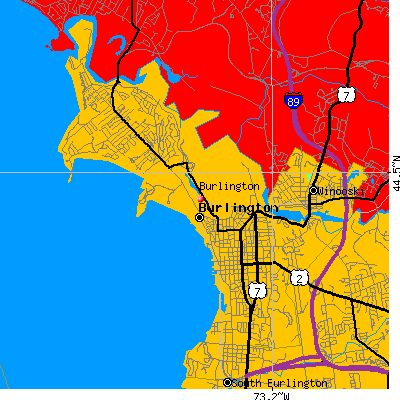 Burlington map