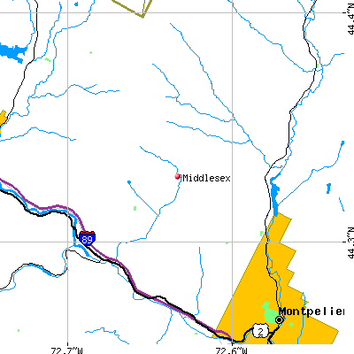 Middlesex map