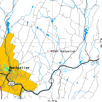 East Montpelier map