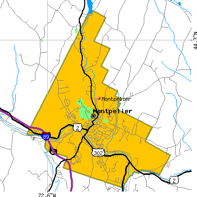 Montpelier map