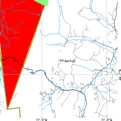 Fayston map