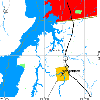 Ferrisburg map