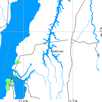Addison map