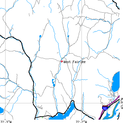 West Fairlee map