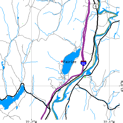Fairlee map
