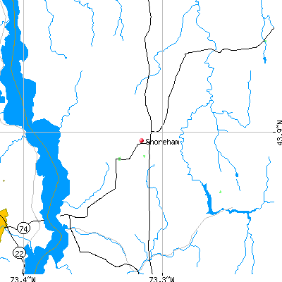 Shoreham map