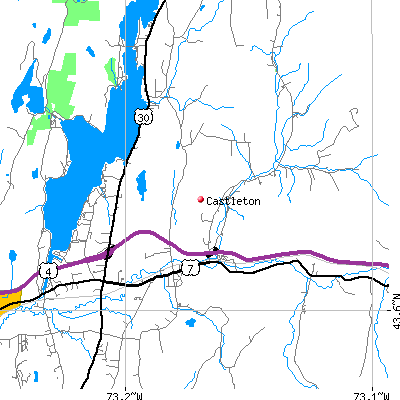 Castleton map