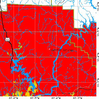 Windham Springs map
