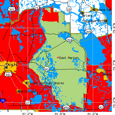 East Marion map