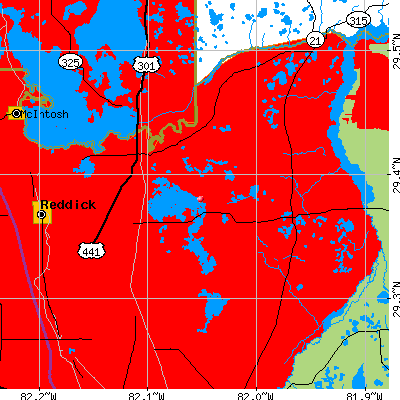 Fort McCoy-Anthony map