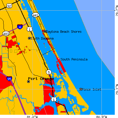 South Peninsula map