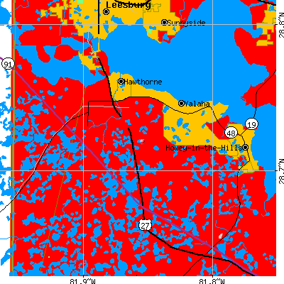 Howey-in-the-Hills-Okahumpka map