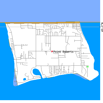 Point Roberts map