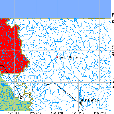 Early Winters map