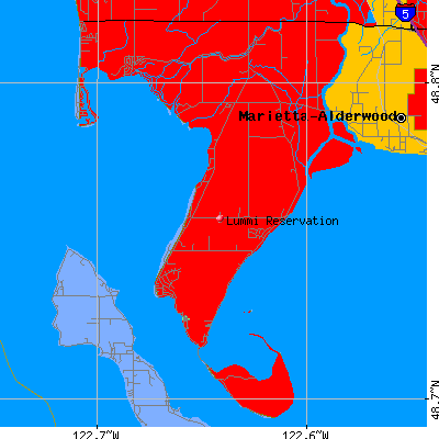 Lummi Reservation map