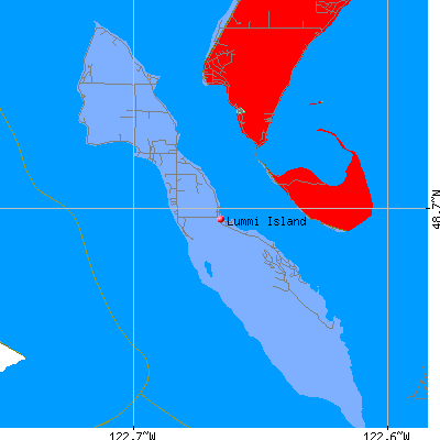 Lummi Island map