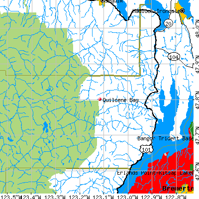 Quilcene Bay map