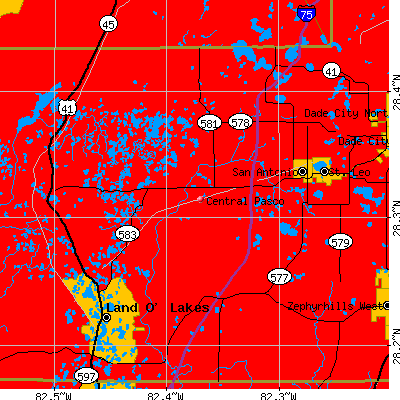 Central Pasco map